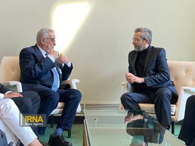 دیدار و گفتگوی باقری و وزیر خارجه لبنان در نیویورک + فیلم