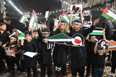 عکس/ عزاداری روز عاشورا در کراچی پاکستان به یاد مردم غزه