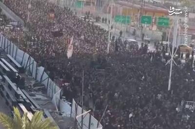 فیلم/ جمعیت خیره‌کننده عزاداران حسینی در ناصریه عراق