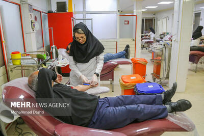 عزاداران حسینی درخراسان جنوبی ۳۴۹ واحد خون اهدا کردند