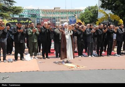 نماز ظهر عاشورا در جمع عزاداران حسینی ساری- عکس صفحه استان تسنیم | Tasnim