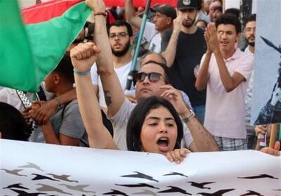 تظاهرات ضد صهیونیستی در تونس - تسنیم