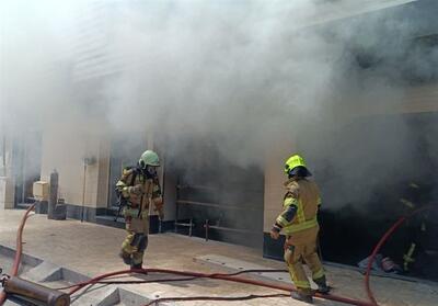 آتش‌سوزی در ساختمان اداری گمرک میرجاوه - تسنیم