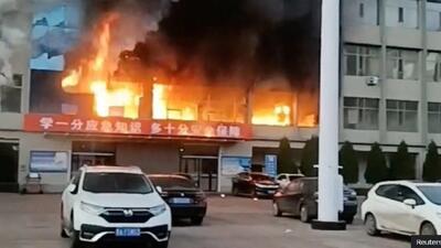 ۶ کشته در آتش‌سوزی یک مرکز خرید در چین
