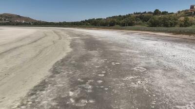 خشک شدن دریاچه‌ها در سیسیل ایتالیا + فیلم