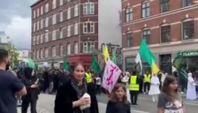 راهپیمایی پرشور عاشورایی در کپنهاگ (فیلم)