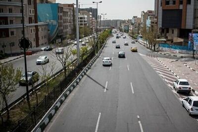 بزرگراه‌های و معابر تهران خلوت است