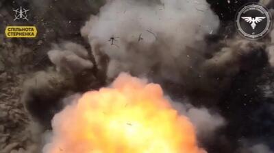 (ویدئو)‌ لحظه کشته شدن فجیع چند سرباز روس توسط پهپاد اوکراینی