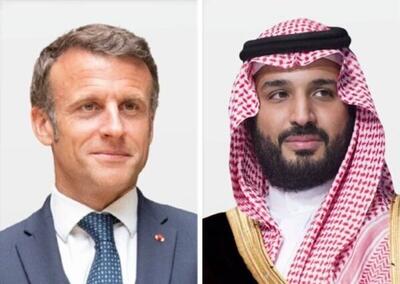 گفتگوی ولیعهد عربستان و رئیس‌جمهور فرانسه با محور تحولات غزه