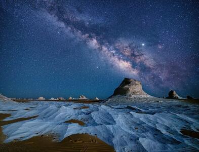 تصویر دیدنی از کهکشان راه شیری در آسمان یزد+عکس - سبک ایده آل