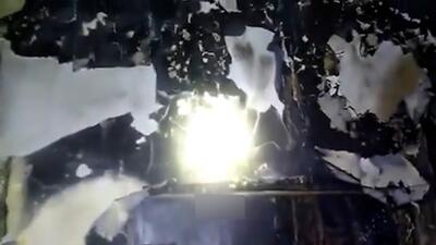 ویدیوی آتش سوزی در بیمارستان شریعتی تهران