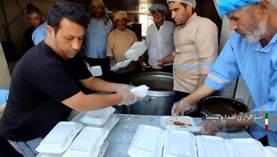 پخت و توزیع هزاران غذای نذری، امروز در پالیز اسدآباد و همدان