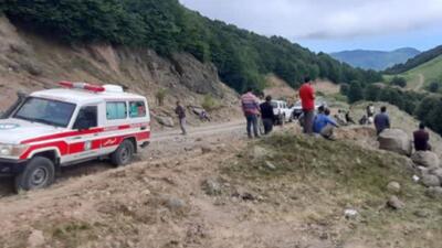 سقوط مرگبار یک دستگاه بولدوزر در شهرستان آستارا