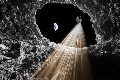 پژوهشگران برای اولین‌بار روی ماه غار پیدا کردند - زومیت