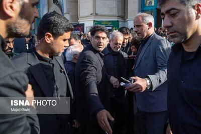 محافظان مسعود پزشکیان در مجلس ختم/  عکس
