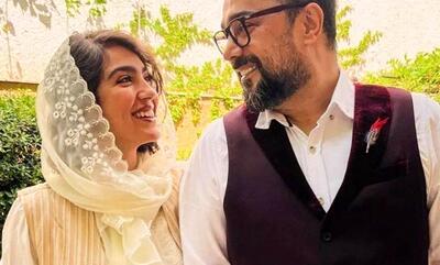 تصویری از عاشقانه جدید تازه داماد سینمای ایران