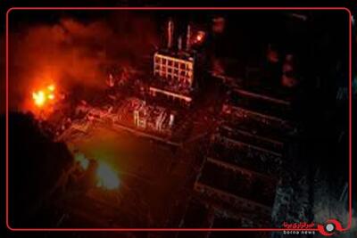 انفجار مهیب در یک کارخانه رزین در منطقه صنعتی شانشانگ در تاینان، تایوان