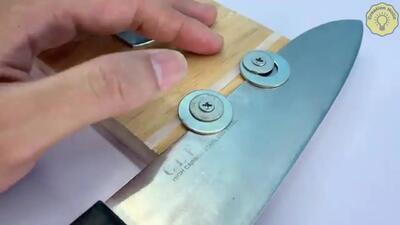 (ویدئو) چند روش جالب برای تیز کردن چاقو؛ به همین راحتی چاقو را تیز کنید