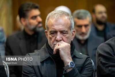 (تصاویر) چهره‌های برجسته سیاسی در مراسم یادبود پدر شهیدان حجازی