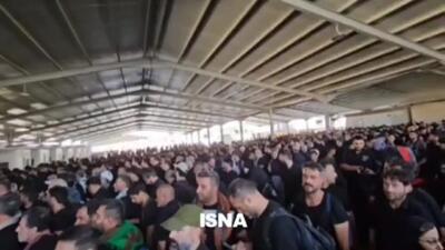 بازگشت زائران از عراق به ایران و ازدحام در مرز مهران + ویدئو