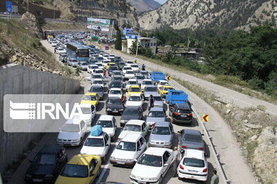 ترافیک سنگین در جاده‌های خروجی مازندران