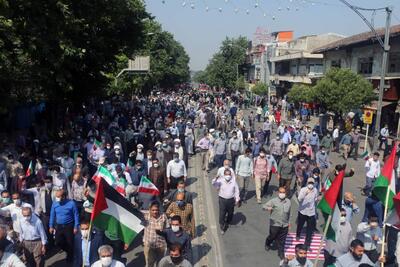 فیلم| مردم اراک در حمایت از مردم مظلوم غزه راهپیمایی کردند