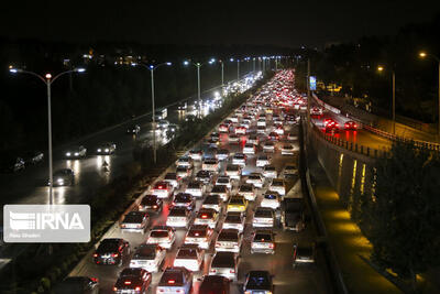 ترافیک در آزادراه قزوین - کرج سنگین شد