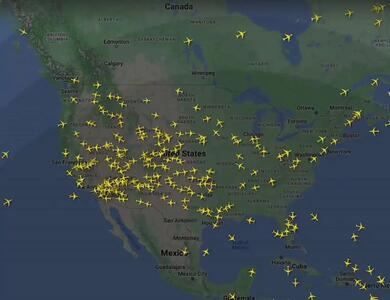 تایم لپسی ۱۲ ساعته از ترافیک هواپیماهای امریکن ایرلاینز، دلتا و یونایتد پس از بزرگترین اختلال سیستم‌های ارتباطی