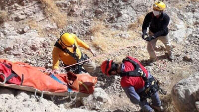 مرگ تلخ کوهنورد جوان در ارتفاعات اصفهان