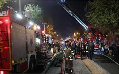 آتش سوزی در بیمارستان شریعتی تهران