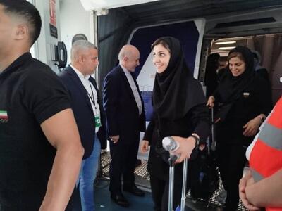 عکس: اولین کاروان ورزشی ایران وارد پاریس شد