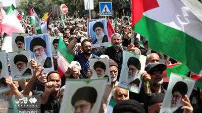 راهپیمایی محکومیت جنایات اسرائیل در مشهد