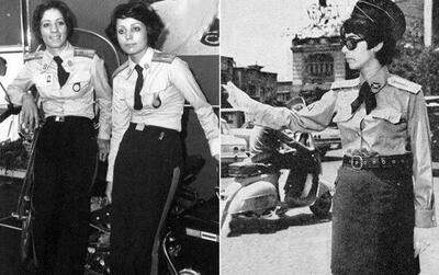 (عکس) سفر به تهران قدیم؛، پلیس زن در خیابان‌های تهران قبل انقلاب!