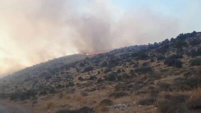 مهار آتش‌سوزی در مراتع دشتستان بوشهر