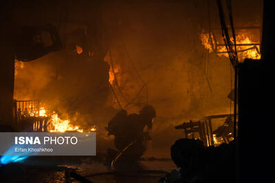 مصدومیت سه فرد در آتش‌سوزی یک محل مسکونی در قم