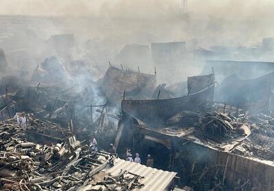 آتش گرفتن بازار در جنوب افغانستان