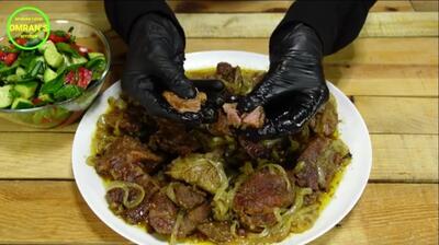 طرز تهیه کباب داشی افغانستانی با گوشت گوساله (فیلم)