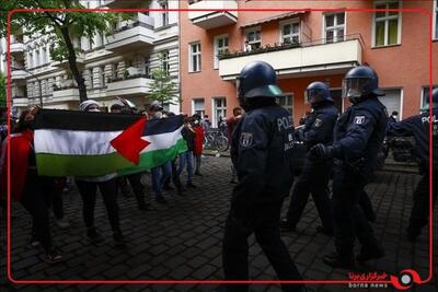 پلیس آلمان با خشونت معترضان طرفدار فلسطین را سرکوب کرد و بسیاری را در برلین بازداشت کرد