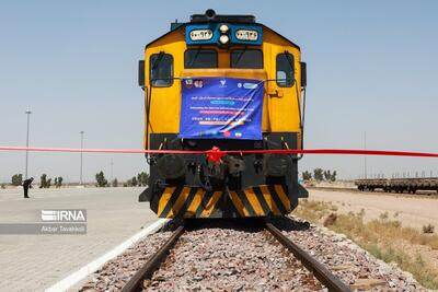 (تصاویر) راه اندازی قطار کانتینری ایران - چین