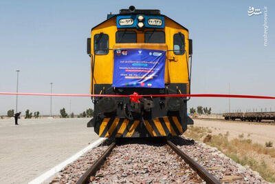عکس/ راه اندازی قطار کانتینری ایران- چین