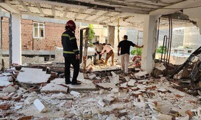 تخریب کامل آپارتمان در بجنورد بر اثر انفجار ناشی از گاز شهری
