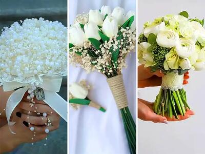 10 ایده جدید برای انتخاب «دسته گل عروس» | مدل های ترند دسته گل عروس + عکس
