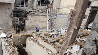 تخریب یک واحد مسکونی براثر انفجار گاز