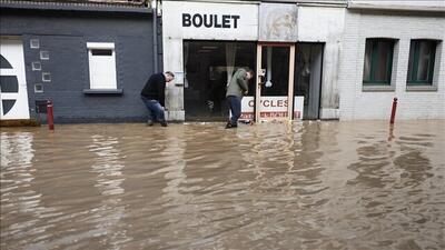 بارندگی شدید و جاری شدن سیلاب در شمال شرق فرانسه