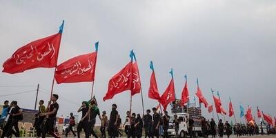 سایه‌بان در مسیر پیاده روی نجف تا کربلا برای اربعین حسینی | ویدئو