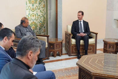 دیدار مشاور ارشد وزیر امور خارجه کشورمان با رئیس جمهور سوریه