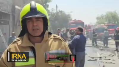 جزییات آتش‌سوزی انبار بزرگ سلیندرهای گاز در اصفهان / تخلیه ساکنان تا شعاع ۵۰ متری