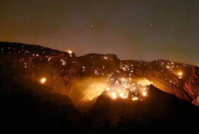 2 هزار هکتار از مراتع و جنگل‌های خائیز در آتش‌سوزی اخیر سوخت - تسنیم