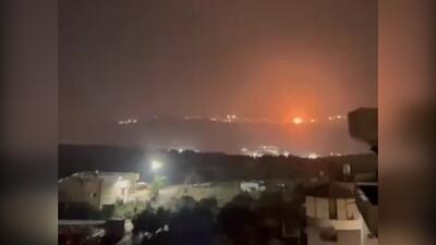 لحظه اصابت راکت حزب‌الله لبنان به شهرک صهیونیست‌نشین + فیلم